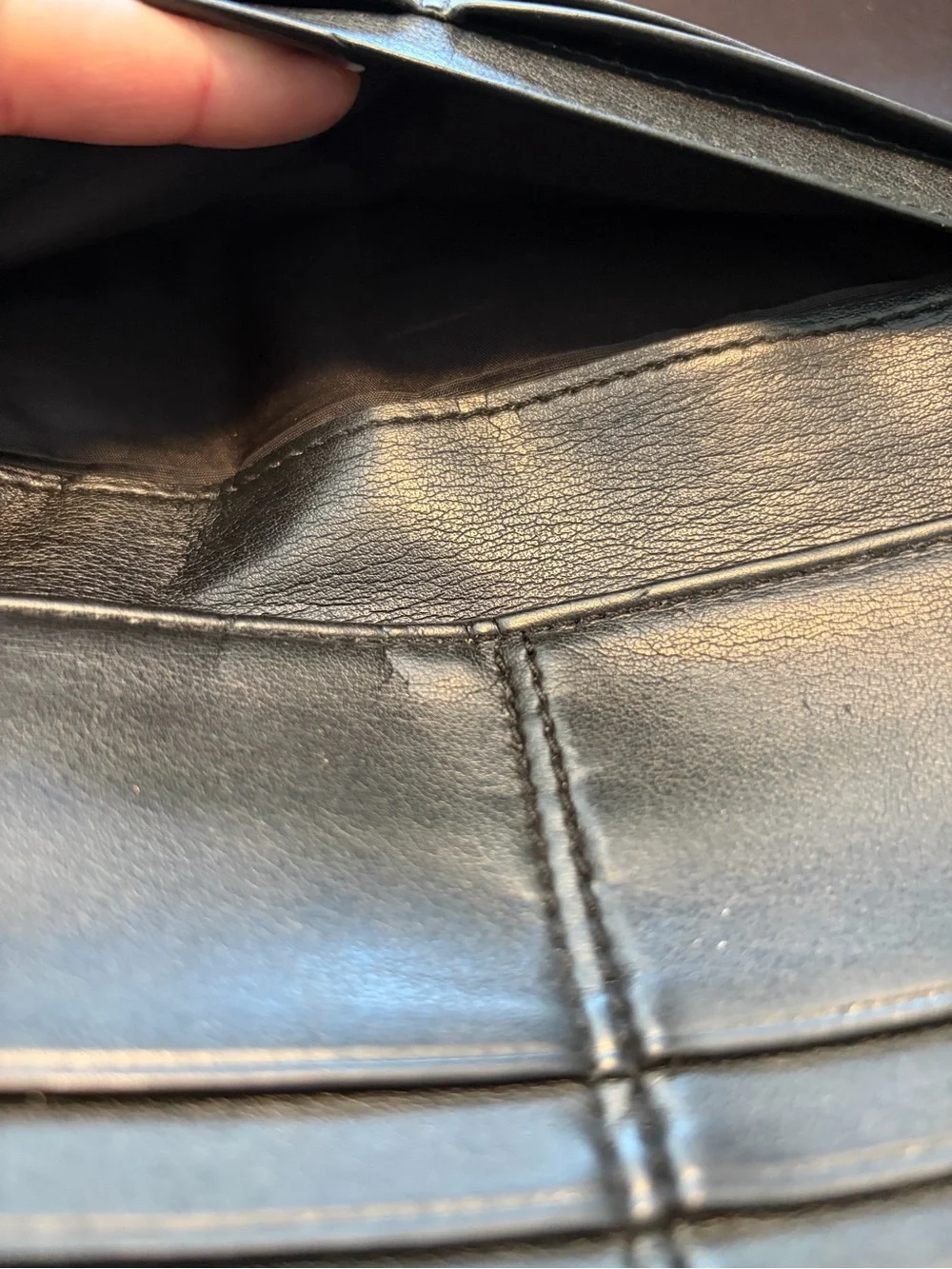 Coach Brown and Black Signature Canvas Wallet